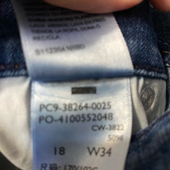 Levi Strauss Denim Cutoffs Worn One Time Perfect for Summer Relaxed Fit size 18 - Picture 6 of 9